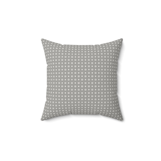 Desaturated Star-crossed Bodies Faux Suede Square Pillow, 14" x 14"
