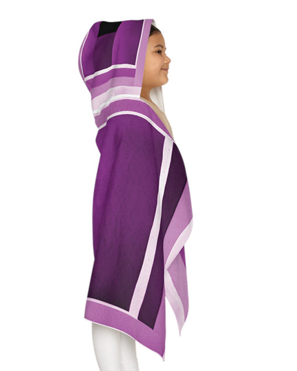 Magenta Shadow Youth Hooded Towel, 24" x 48"