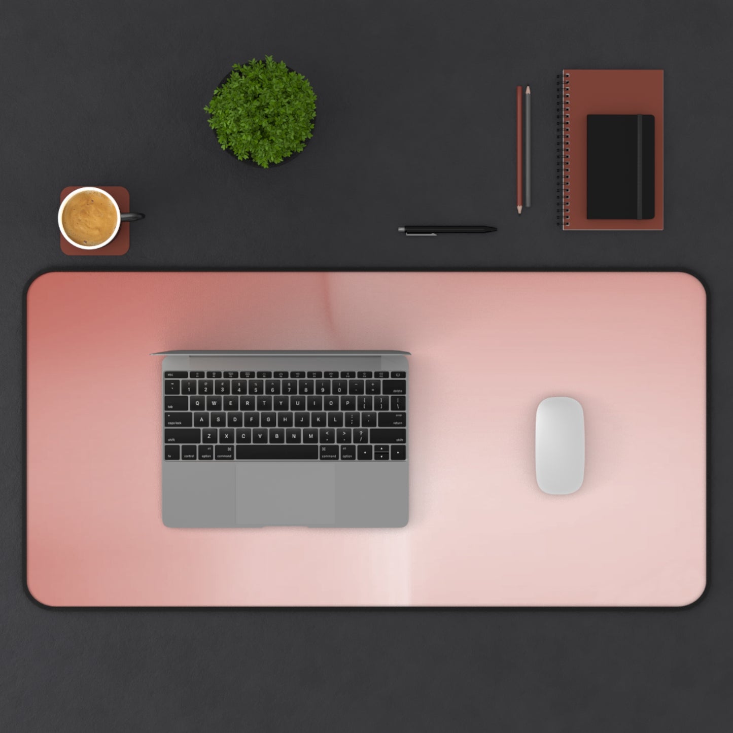 Rose Red Fade 16" x 32" Desk Mat