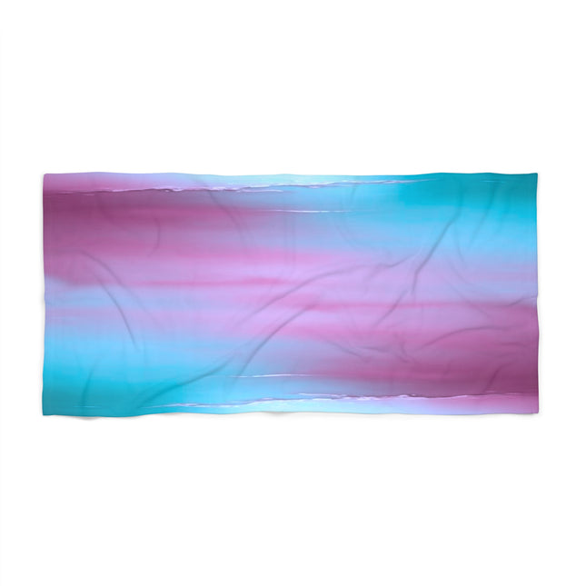 Wine Sea Blue Fog Beach Towel, 30" x 60"