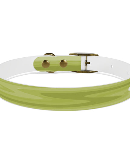Lemon Wavey Small Dog Collar