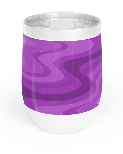 Wavey Purple Wavey 12 oz Chill Wine Tumbler