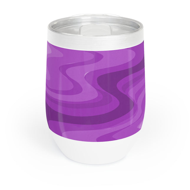 Wavey Purple Wavey 12 oz Chill Wine Tumbler
