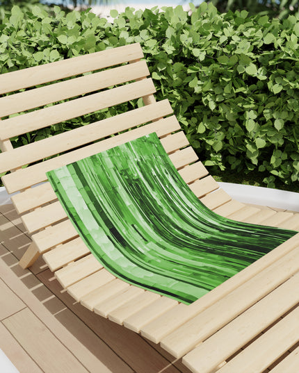 Striped Mint Pastel Beach Towel, 18" x 27"