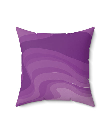 Wavey Purple Wavey 16" x 16" Faux Suede Square Pillow