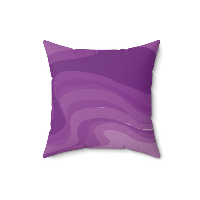 Wavey Purple Wavey 16" x 16" Faux Suede Square Pillow