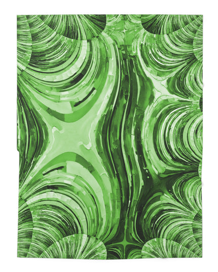Uzi Spiral Mint Pastel Baby Swaddle 30″×40″ Blanket