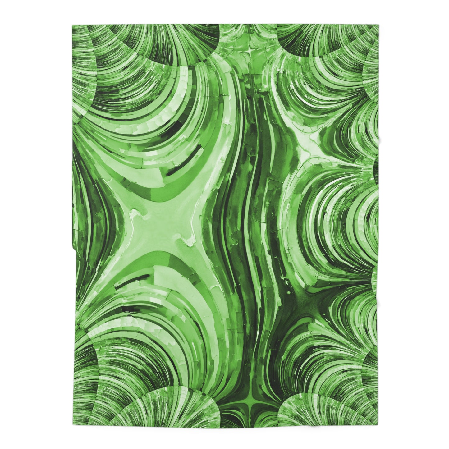 Uzi Spiral Mint Pastel Baby Swaddle 30″×40″ Blanket