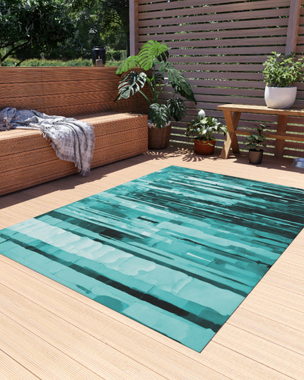 Striped Tif Outdoor Rug, 60" x 84"