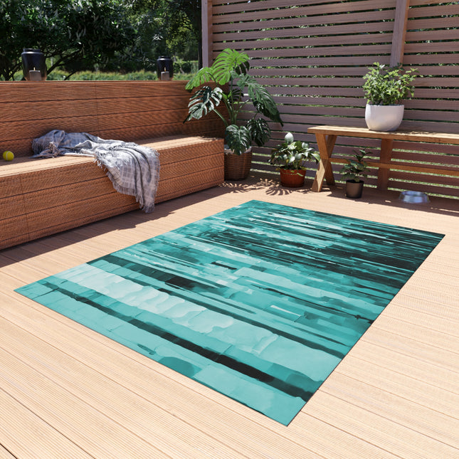 Striped Tif Outdoor Rug, 60" x 84"