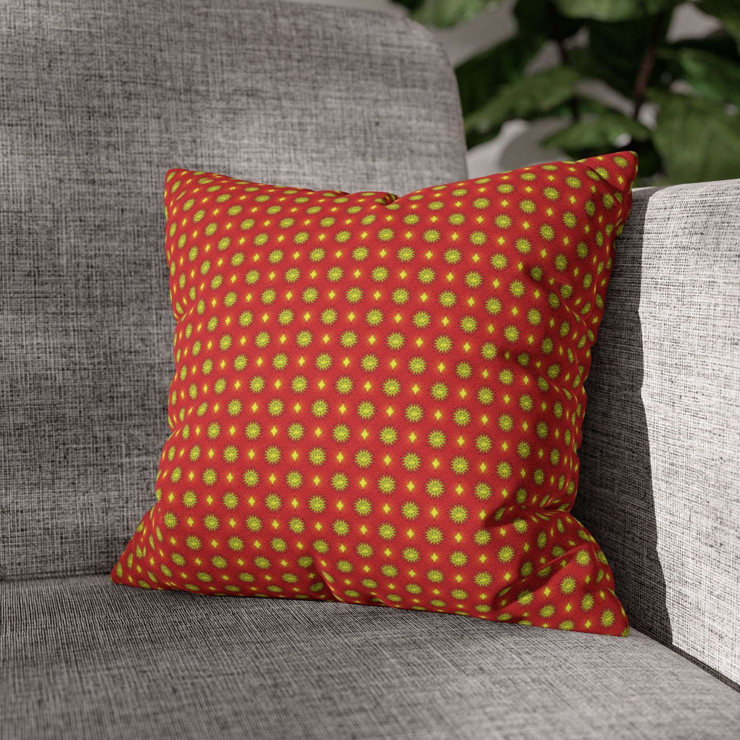 Late Evening Star-crossed Bodies Spun Polyester Square Pillowcase, 14" x 14"
