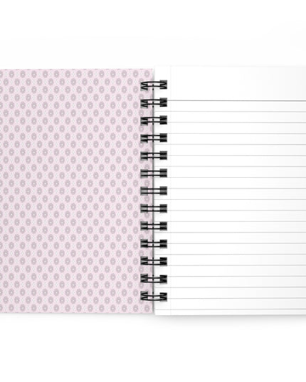 Pink Mornings Star-crossed Bodies Spiral Bound Journal, 5" x 7" 150 pages