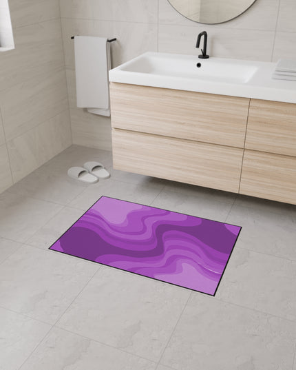 Wavey Purple Wavey 24" x 36" Heavy Duty Floor Mat