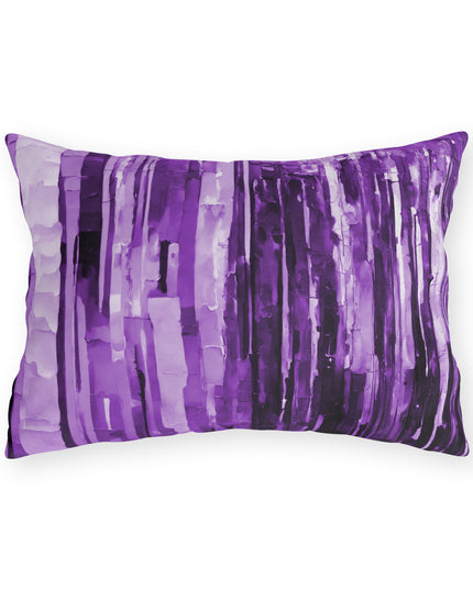 Striped Powder Lavender 20" x 14" Outdoor Pillow