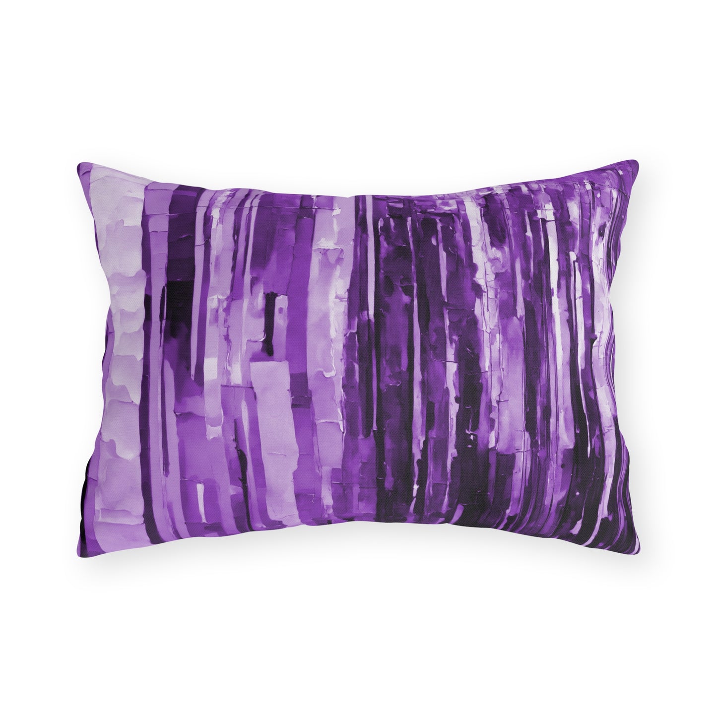 Striped Powder Lavender 20" x 14" Outdoor Pillow