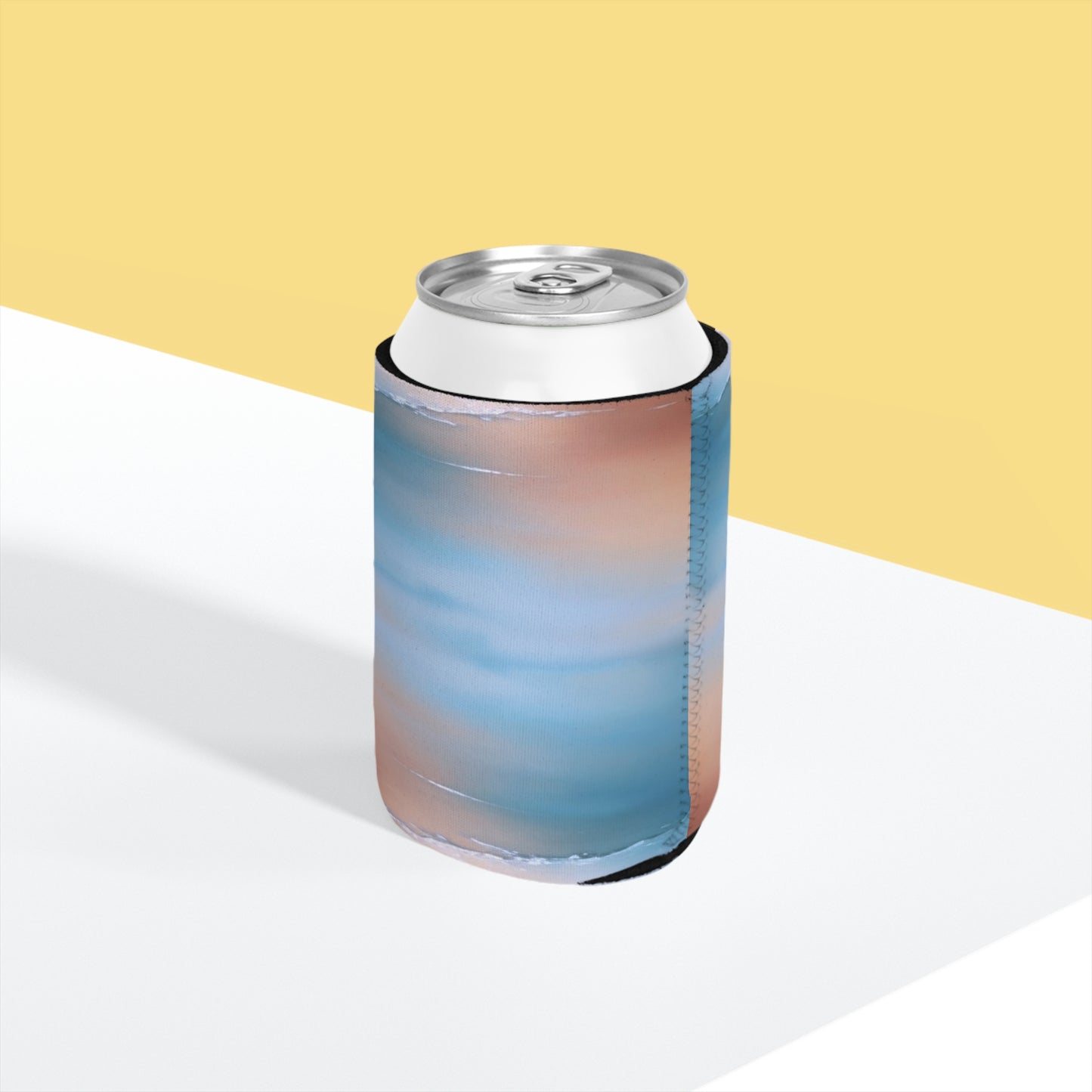 Blue Sea Peach Fog 12 oz Can Cooler Sleeve