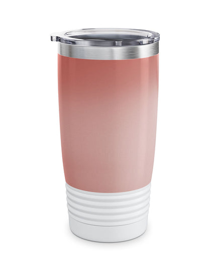 Rose Red Fade Ringneck Tumbler, 20oz in white