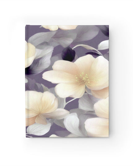 White Blush Floral Bunch Journal - 128 Blank pages, 5" x 7"