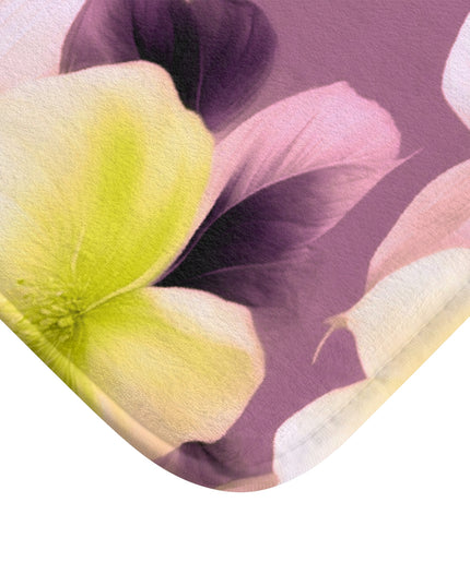 Lemon Blossom Floral Bunch 34" x 21" Bath Mat