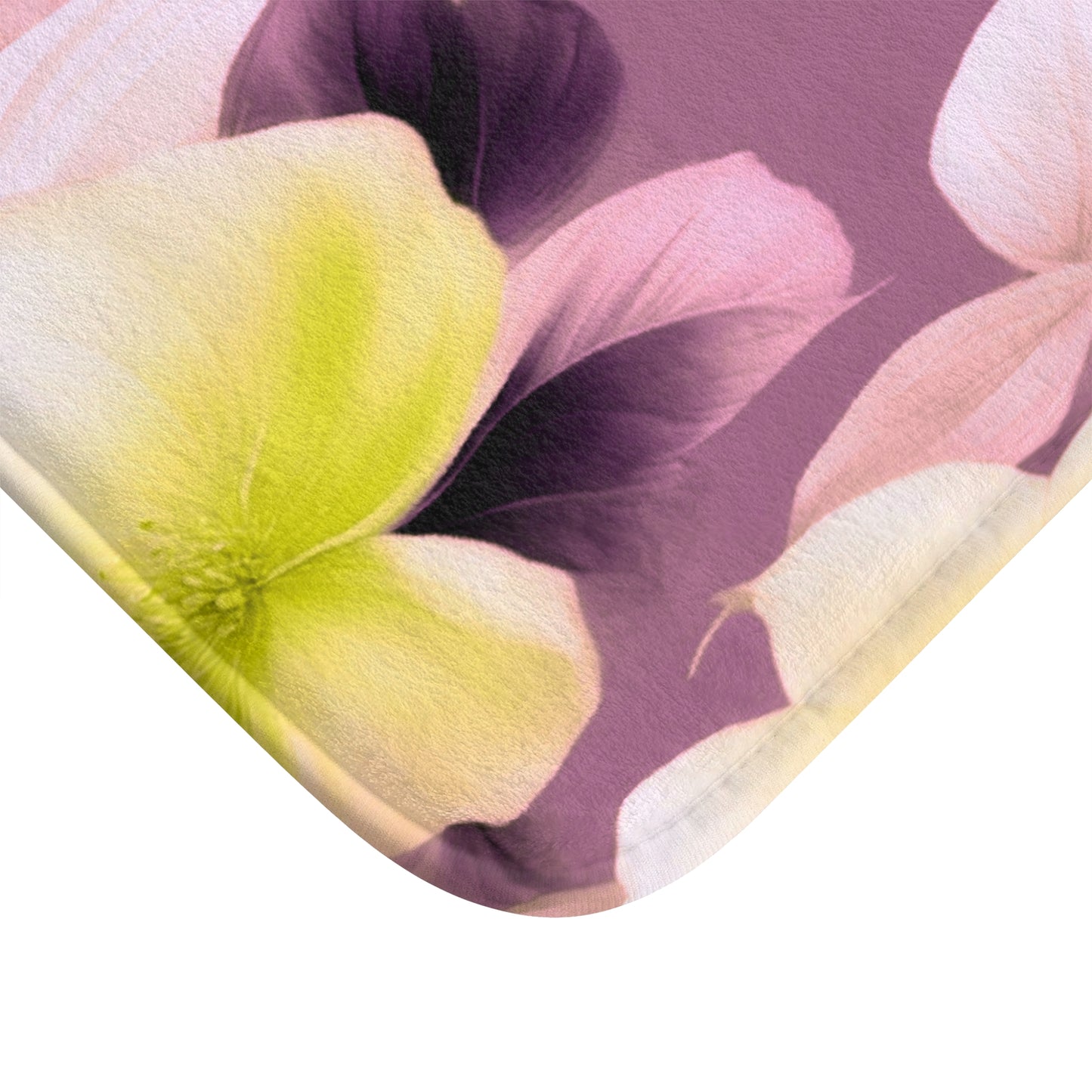 Lemon Blossom Floral Bunch 34" x 21" Bath Mat