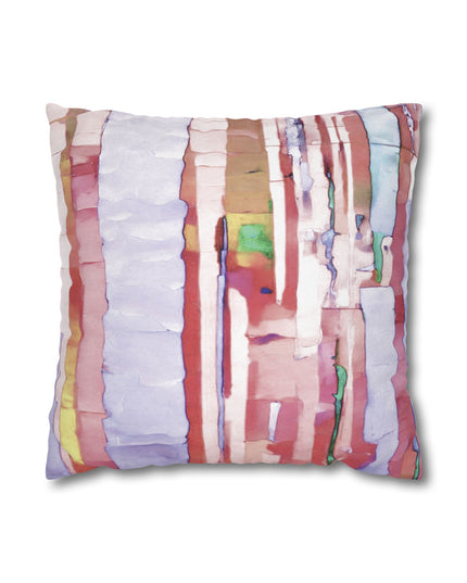 Striped Pastels Spun Polyester Square Pillowcase, 14" x 14"