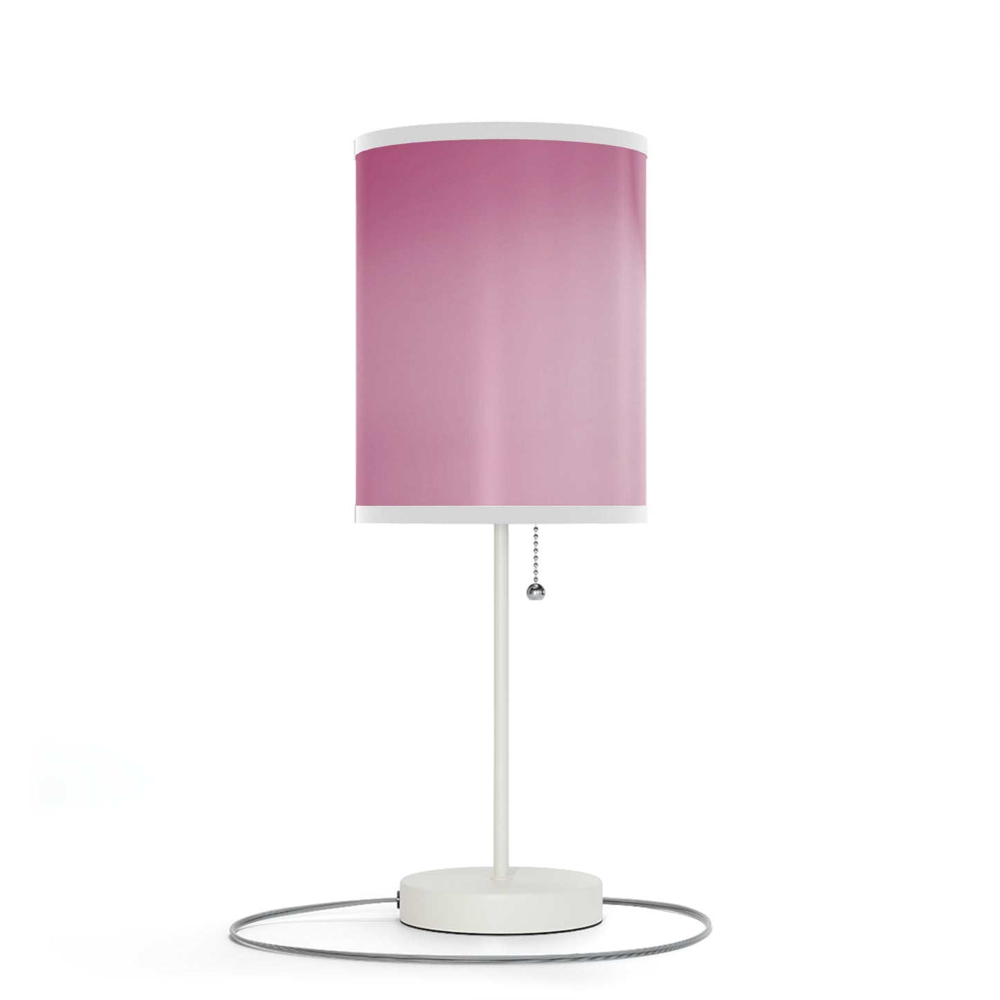Pink Blush Fade Table Lamp on a White or Silver Stand, US|CA plug