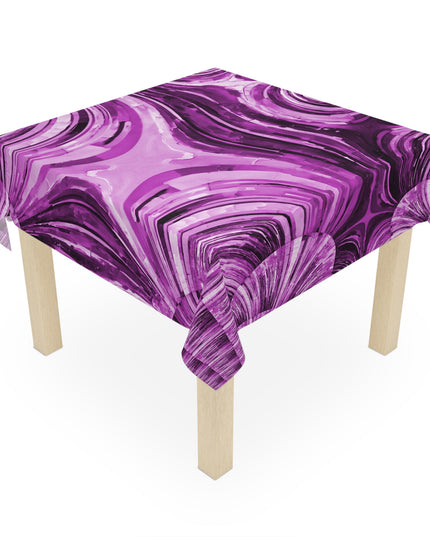 Uzi Spiral Powder Lavender Tablecloth, 55" x 55"