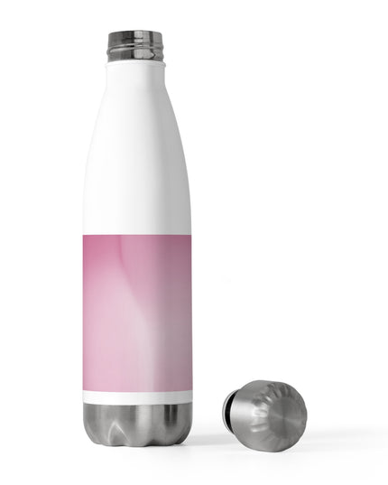 Pink Blush Fade 20oz Insulated White Water Bottle