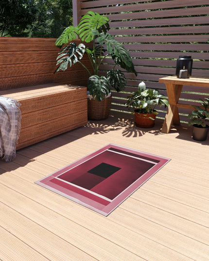 Red Shadow Outdoor Rug, 24" x 36"