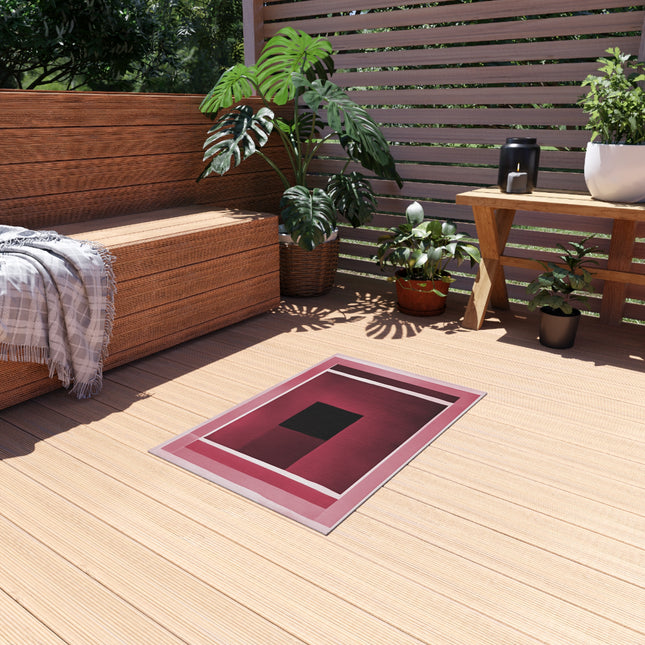 Red Shadow Outdoor Rug, 24" x 36"