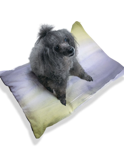 Lavender Sea Golden Fog 28" × 18" Pet Bed