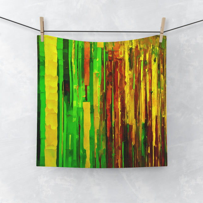 Striped Beta Face Towel, 13" x 13"