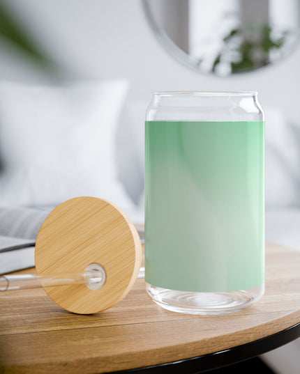 Mint Fade Sipper Glass, 16oz