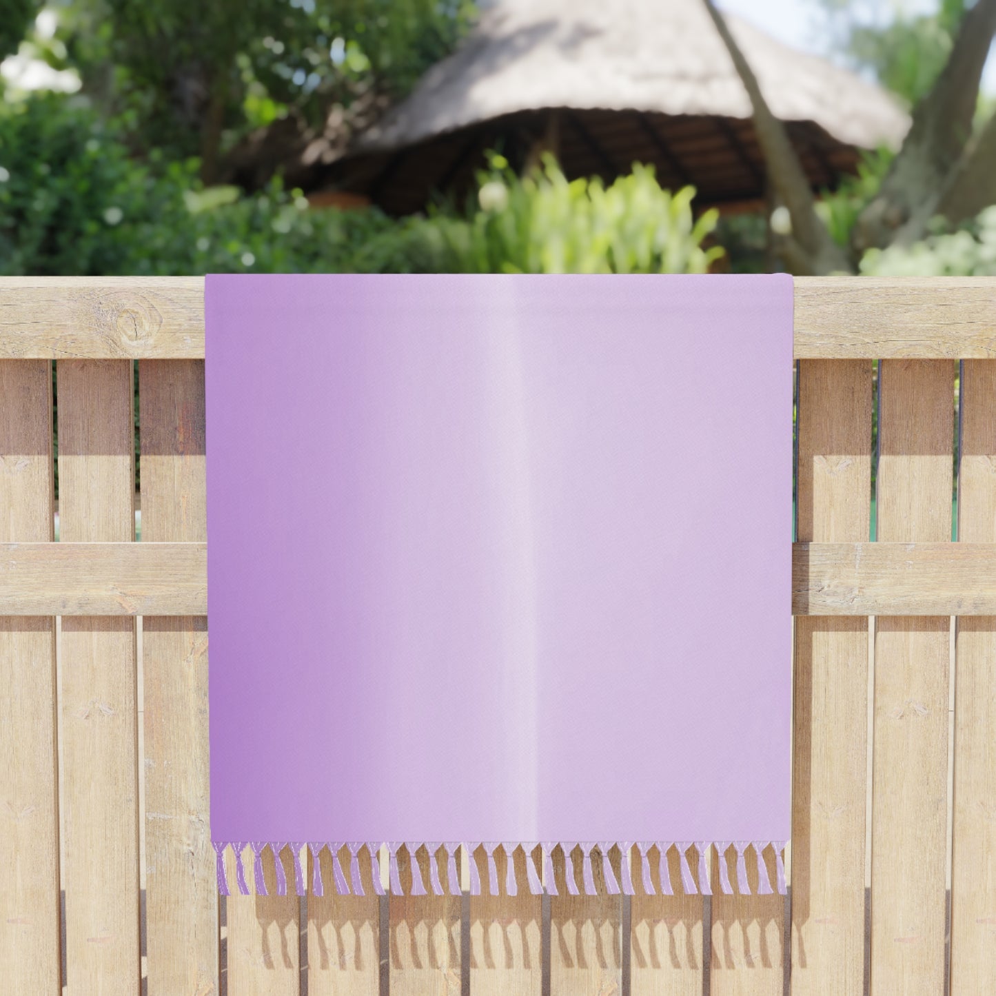 Soft Lavender Fade 38" × 81" Boho Beach Cloth