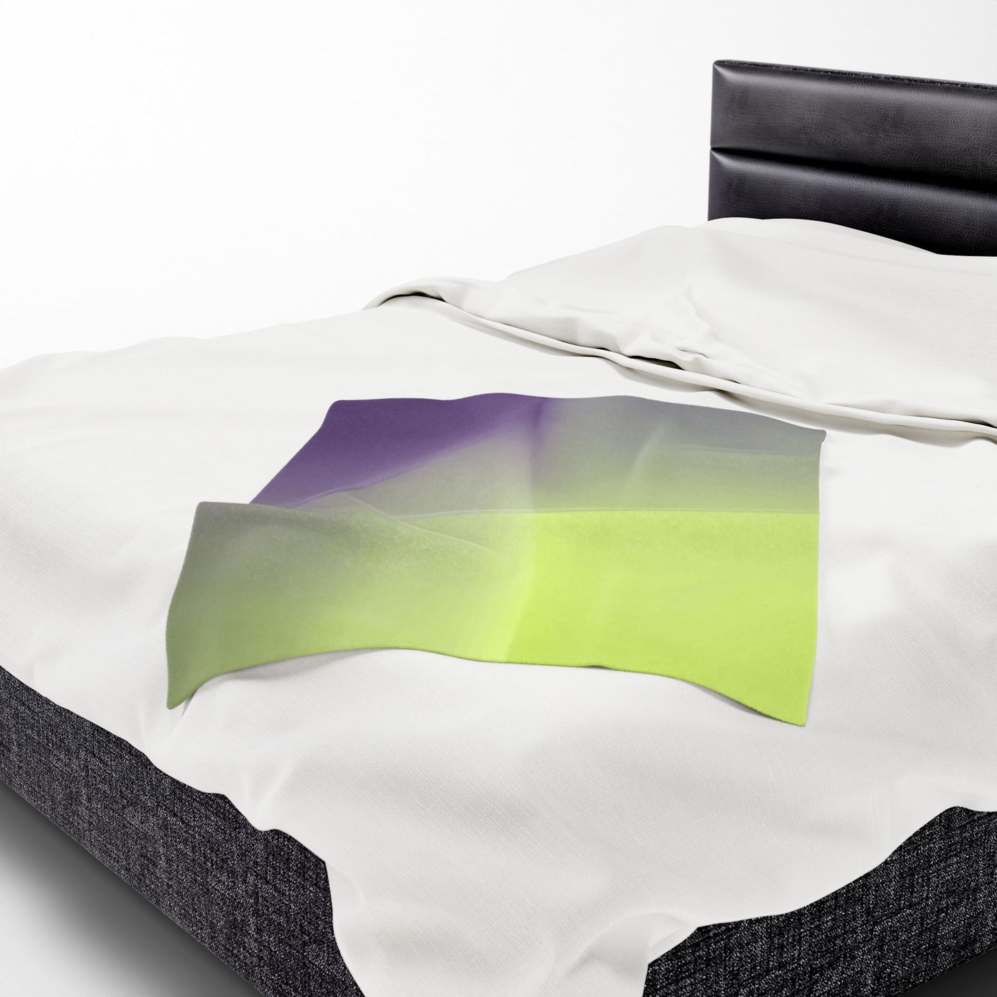 Purple Golden Fade Velveteen Plush Blanket, 30" x 40"