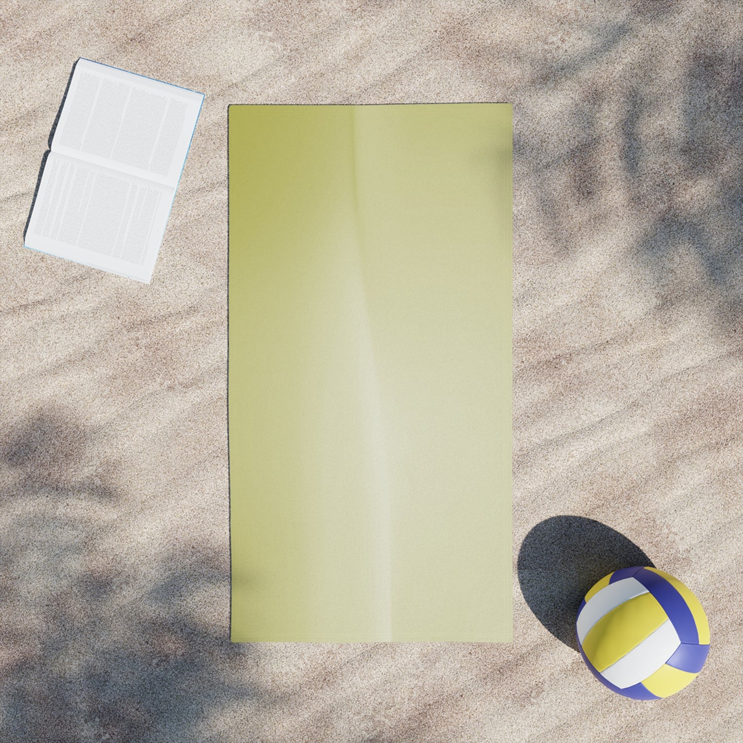 Lemon Fade Beach Towel, 24" x 44"