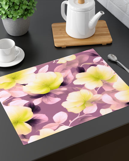 Lemon Blossom Floral Bunch Placemat, 1 pc