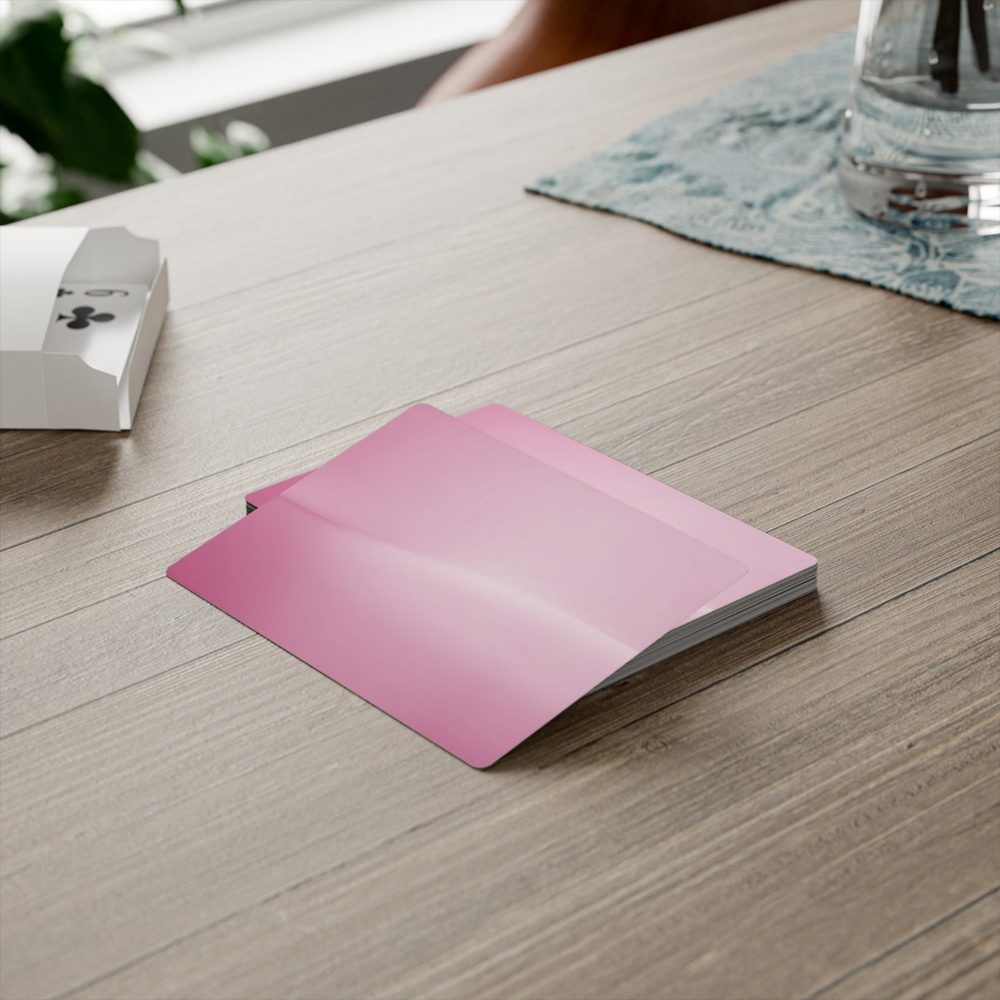 Pink Blush Fade Poker Cards