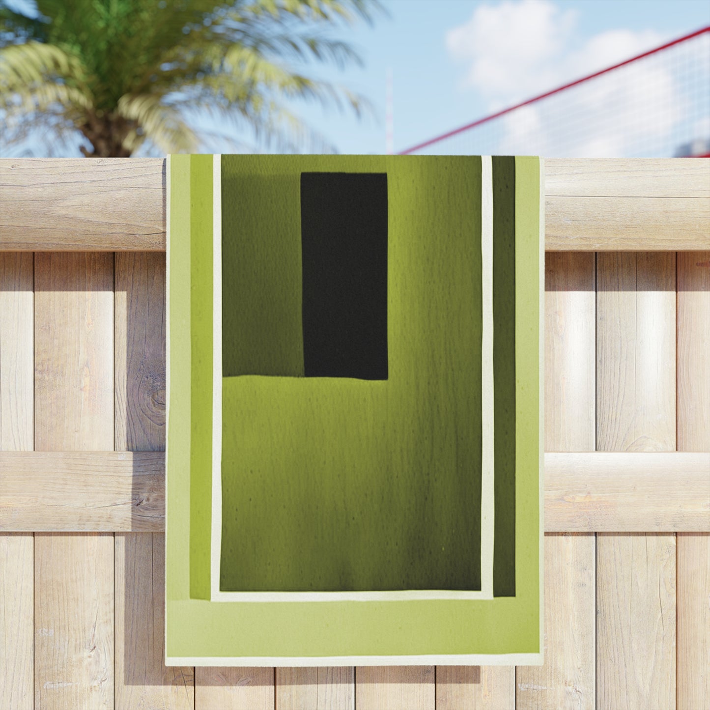 Lemongrass Shadow Beach Towel, 24" x 44"