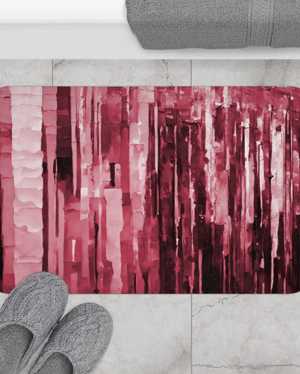 Striped Ruby 34" x 21" Bath Mat
