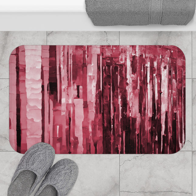 Striped Ruby 34" x 21" Bath Mat