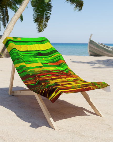 Striped Beta Beach Towel, 30" x 60"