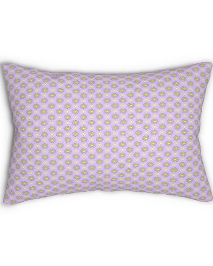 Magenta Star-crossed Bodies Spun Polyester Lumbar Pillow, 20" x 14"