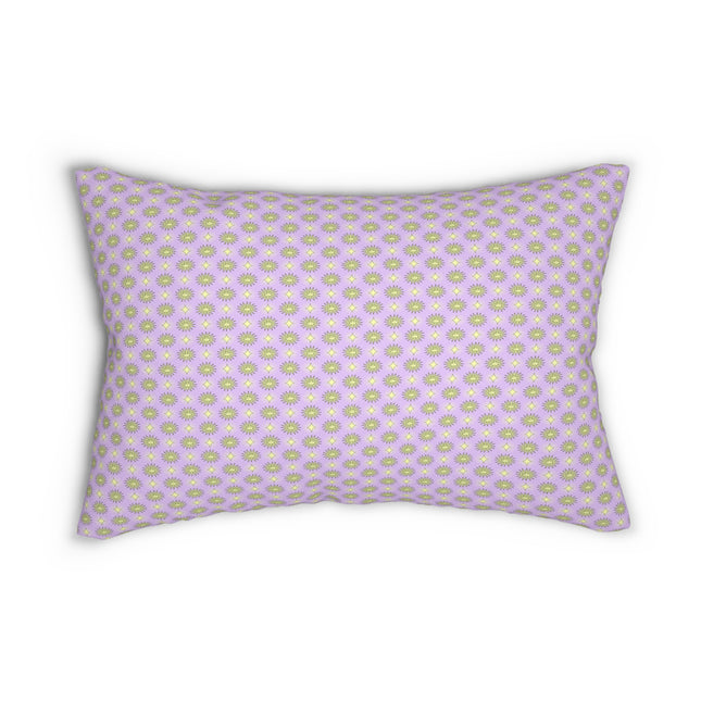 Magenta Star-crossed Bodies Spun Polyester Lumbar Pillow, 20" x 14"