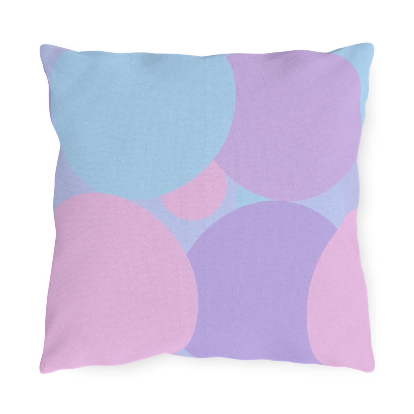 Pastel Purple and Mauve Patches 16" x 16" Outdoor Pillows