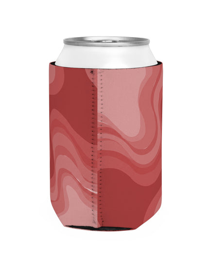Power Red Wavey 12 oz Can Cooler Sleeve