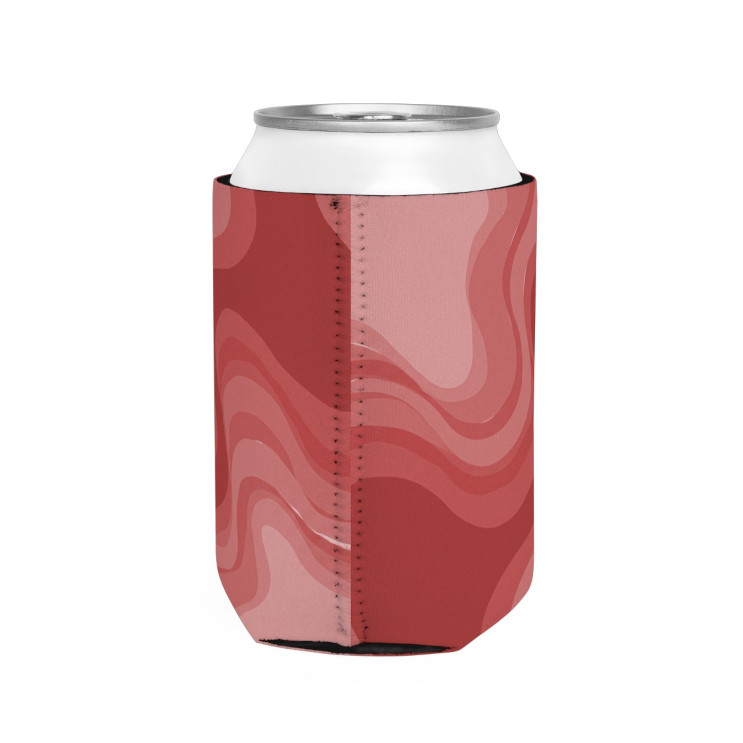 Power Red Wavey 12 oz Can Cooler Sleeve