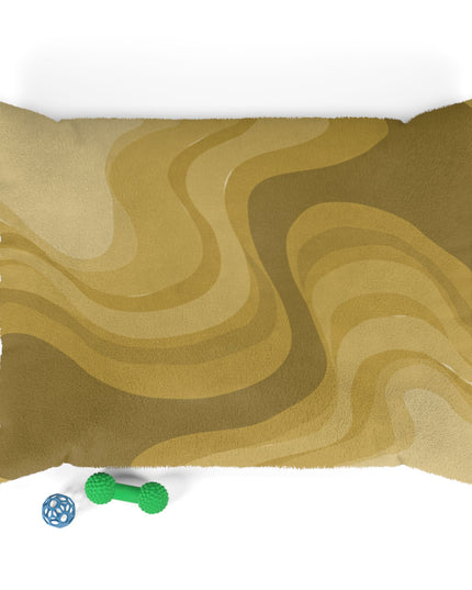 Brown Wavey 40" × 30" Pet Bed