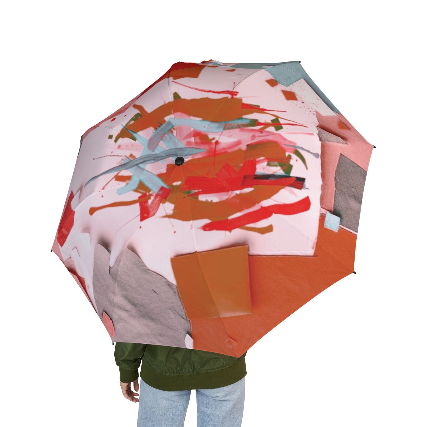 Vampire Chocolate Paper Paint Foldable Umbrella - Compact & Chic
