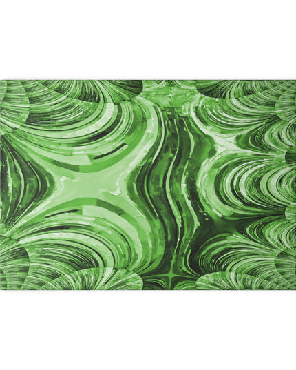 Uzi Spiral Mint Pastel 8" x 11" Glass Cutting Board